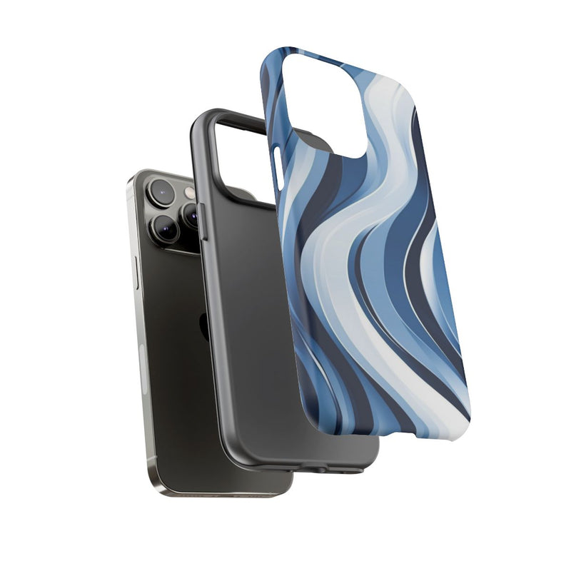 Golfend Blauw Patroon