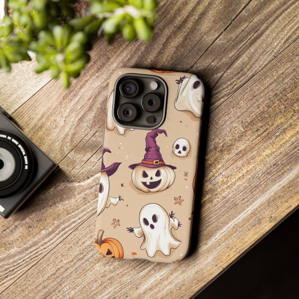 Schattige Halloween Geestjes en Pompoenen Patroon