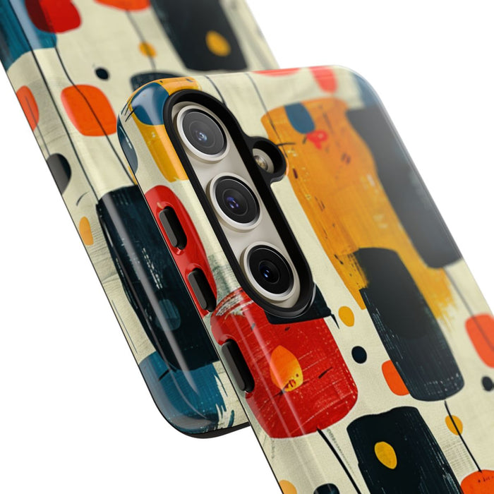 Mid-Century Abstract Geometrisch Patroon