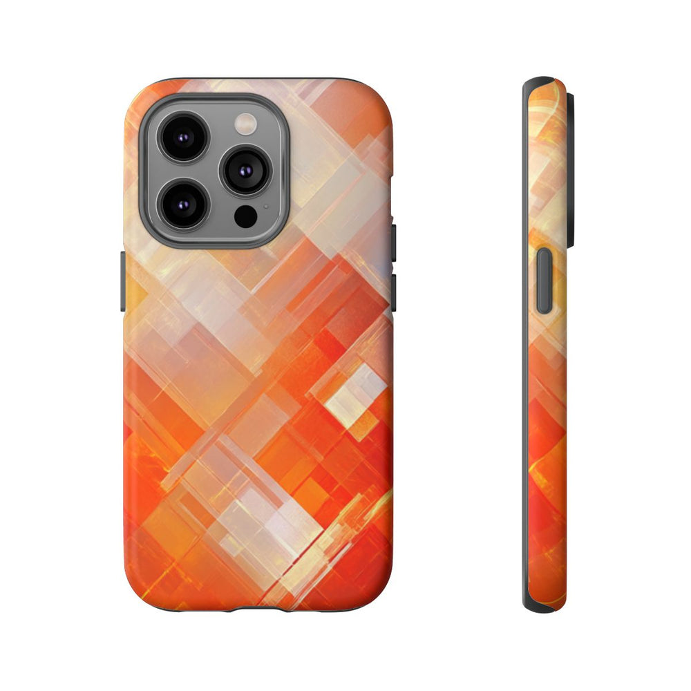 Abstract Geometrisch Oranje Patroon