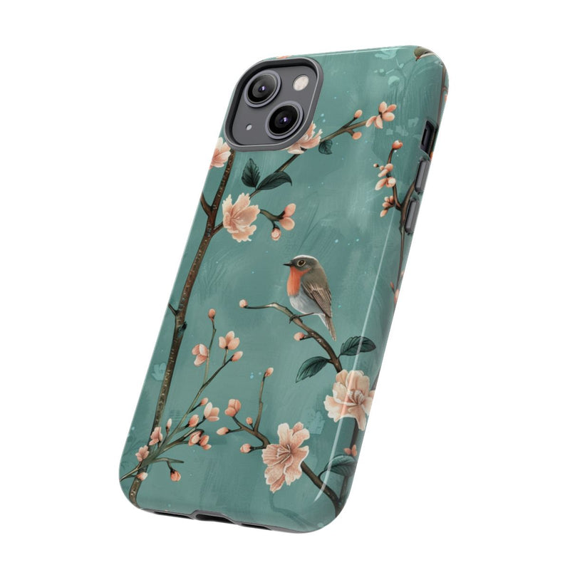 Perzikbloesem en Roodborstjes Patroon