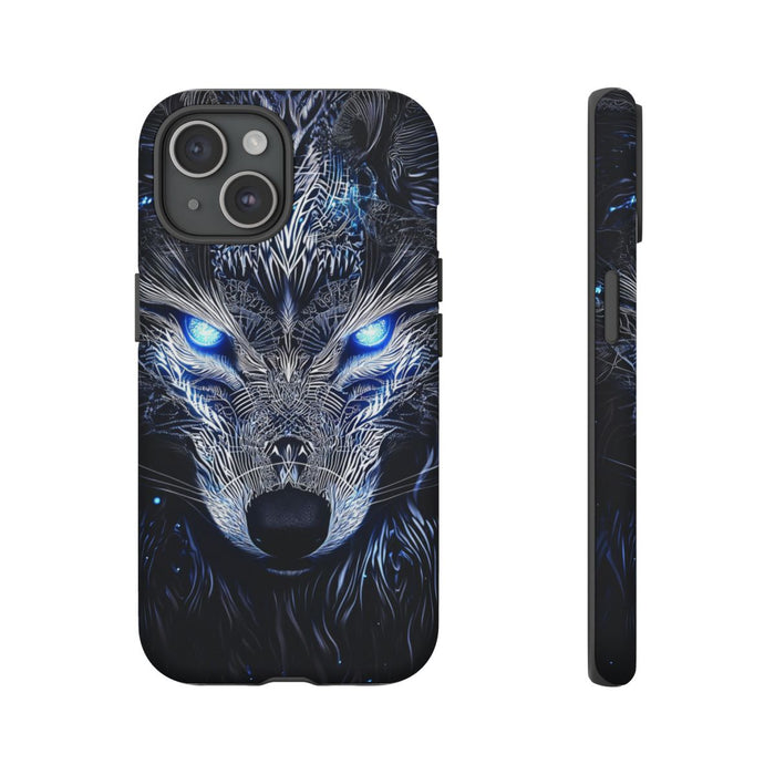 Majestueuze Wolf met Gloeiende Ogen