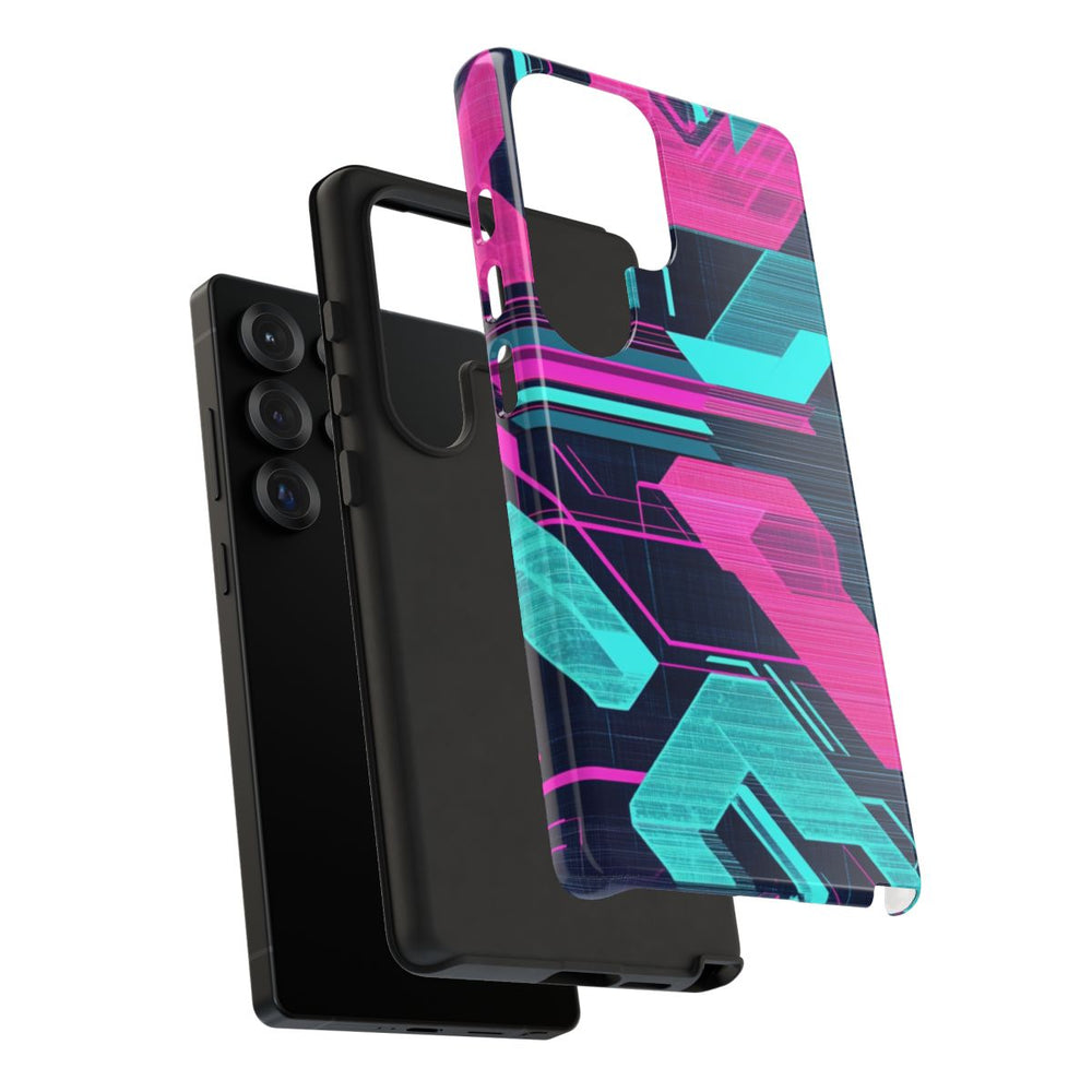 Neon Geometrisch Cyberpunkpatroon