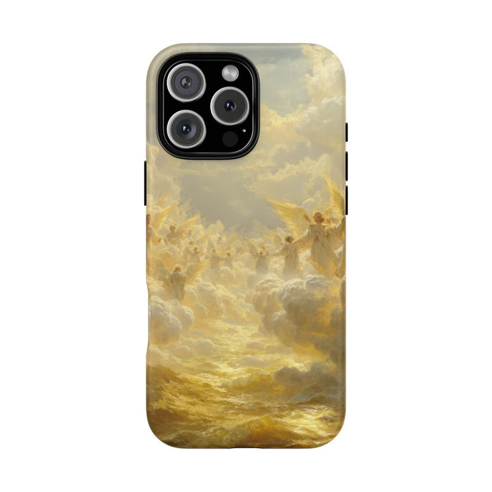 Gouden Engelen Tussen Wolken en Licht