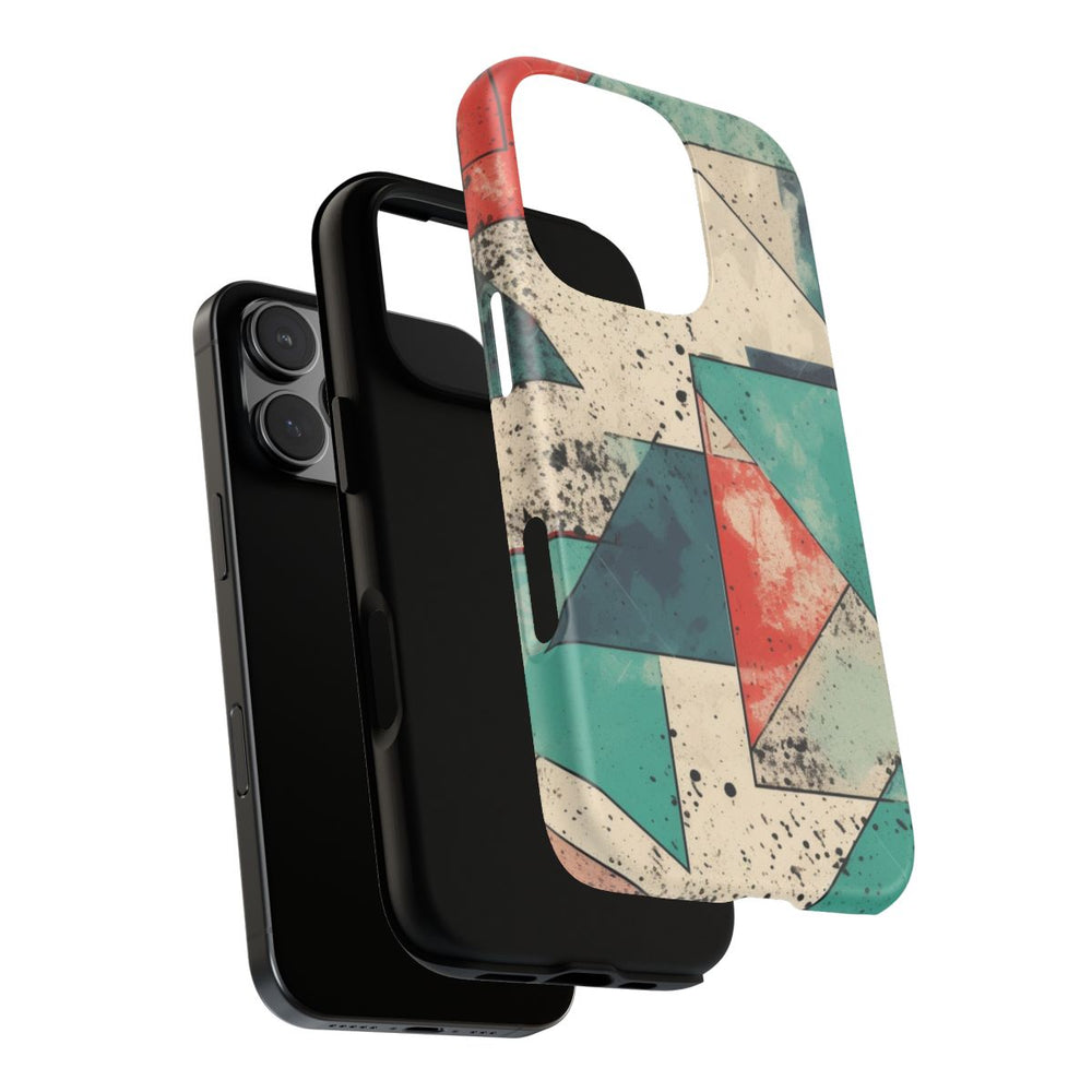 Abstract Geometrisch Patroon in Gedempte Kleuren