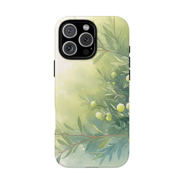 Groene Botanische Waterverf Illustratie