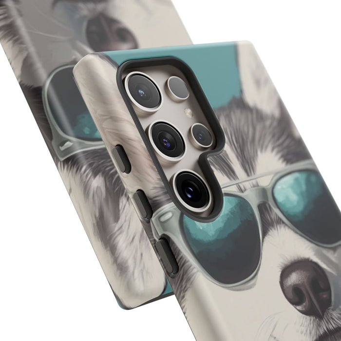 Stoere Husky met Zonnebril