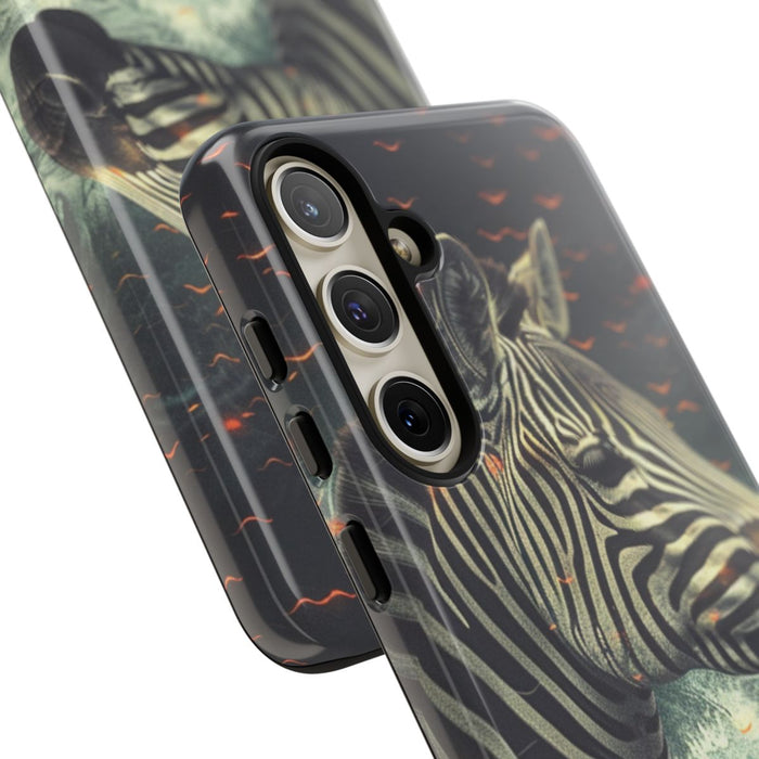 Zebra in Water met Gloeiende Vonken