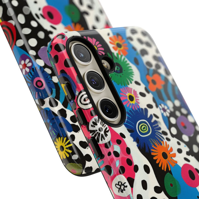 Kleurrijk Abstract Bloemen-Zebra Patroon