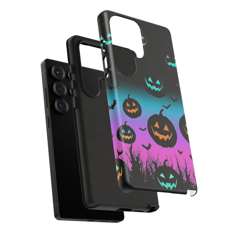 Gloeiende Halloween Pompoenen en Vleermuizen