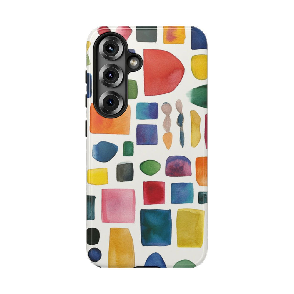 Kleurrijk Waterverf Geometrisch Patroon