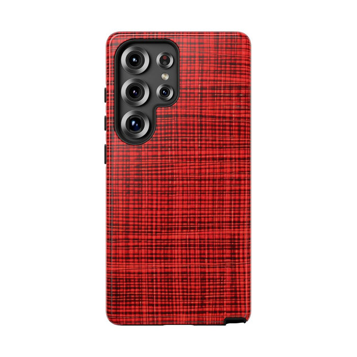 Rood Geruit Textielpatroon