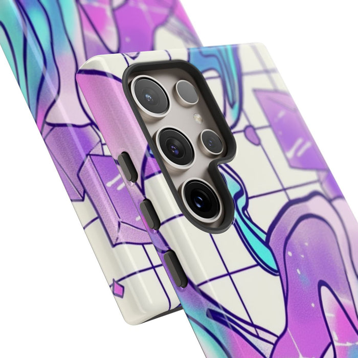 Abstract Kristal Vaporwave Patroon