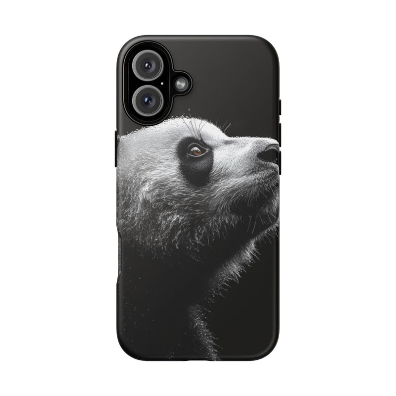 Gedetailleerde Zijaanzicht van Panda met Bruine Ogen