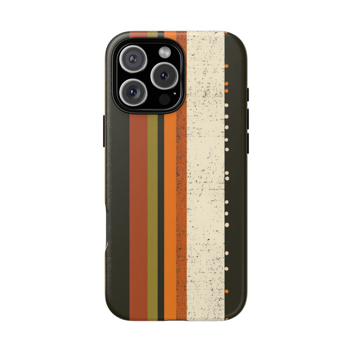 Retro Verticale Strepen en Stippenpatroon