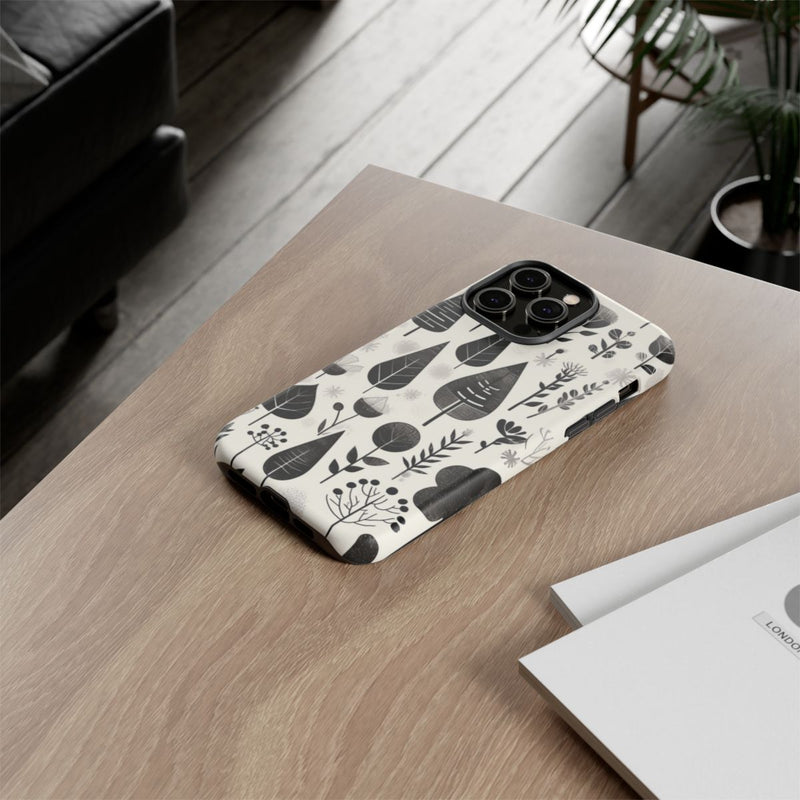 Monochroom Botanisch Patroon