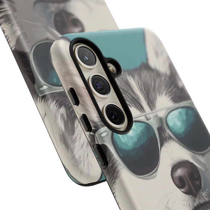 Stoere Husky met Zonnebril