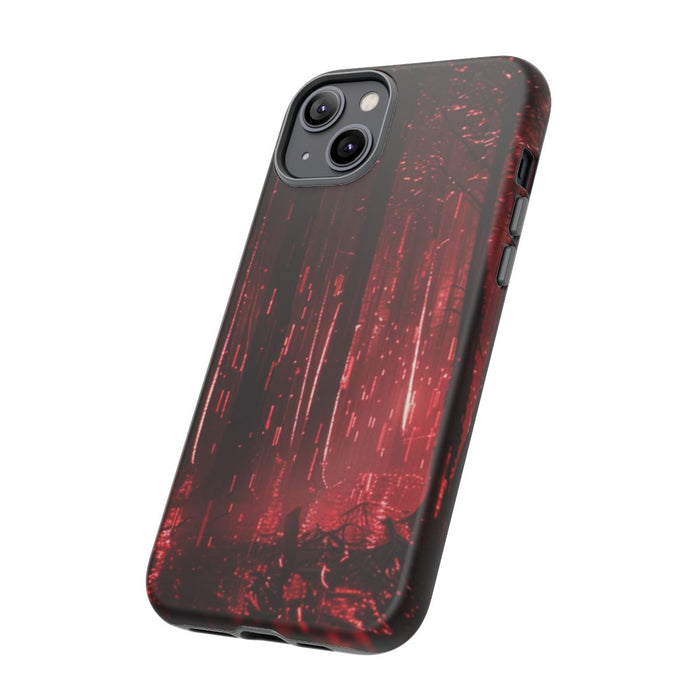 Donkerrood Verlichte Bos