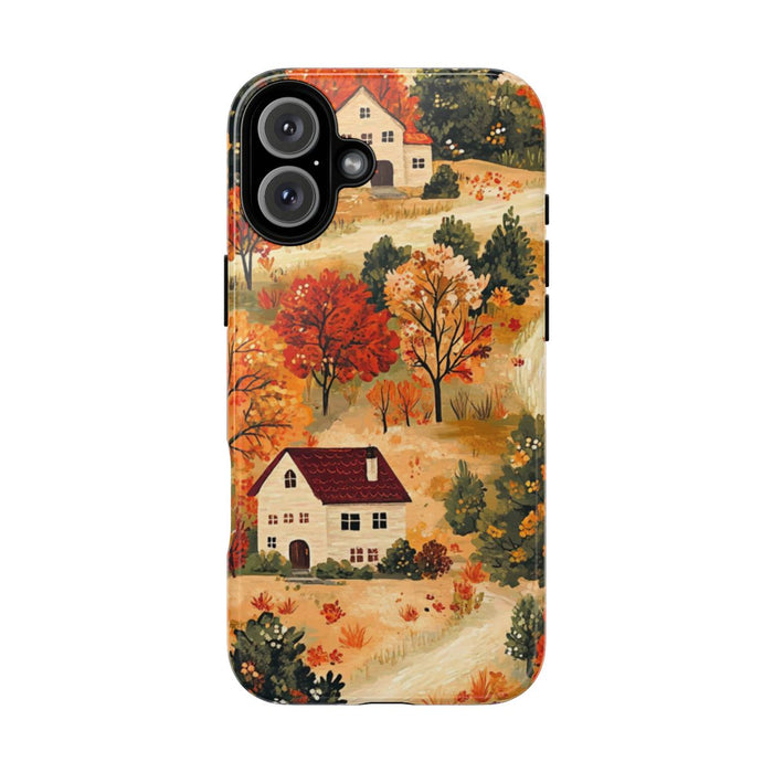 Herfstlandschap met Huizen