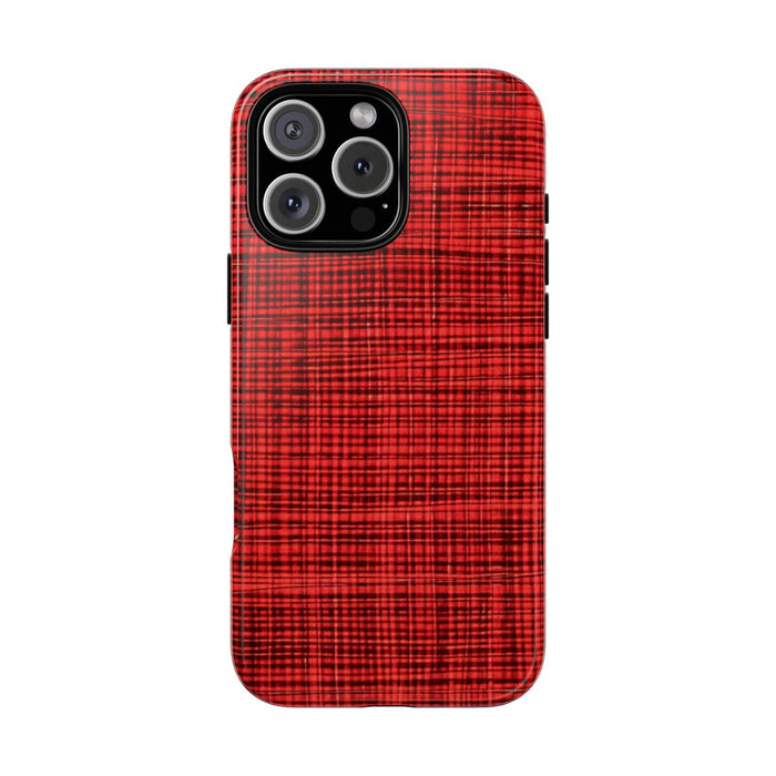 Rood Geruit Textielpatroon