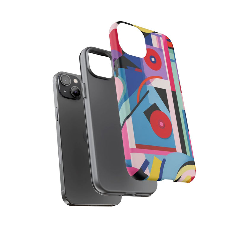 Abstracte Geometrische Vormen in Felle Kleuren