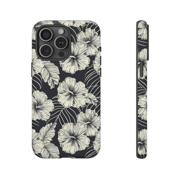 Monochroom Bloemenpatroon