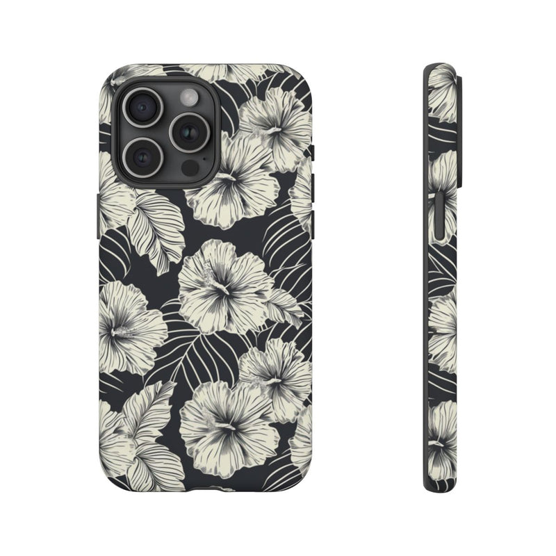 Monochroom Bloemenpatroon