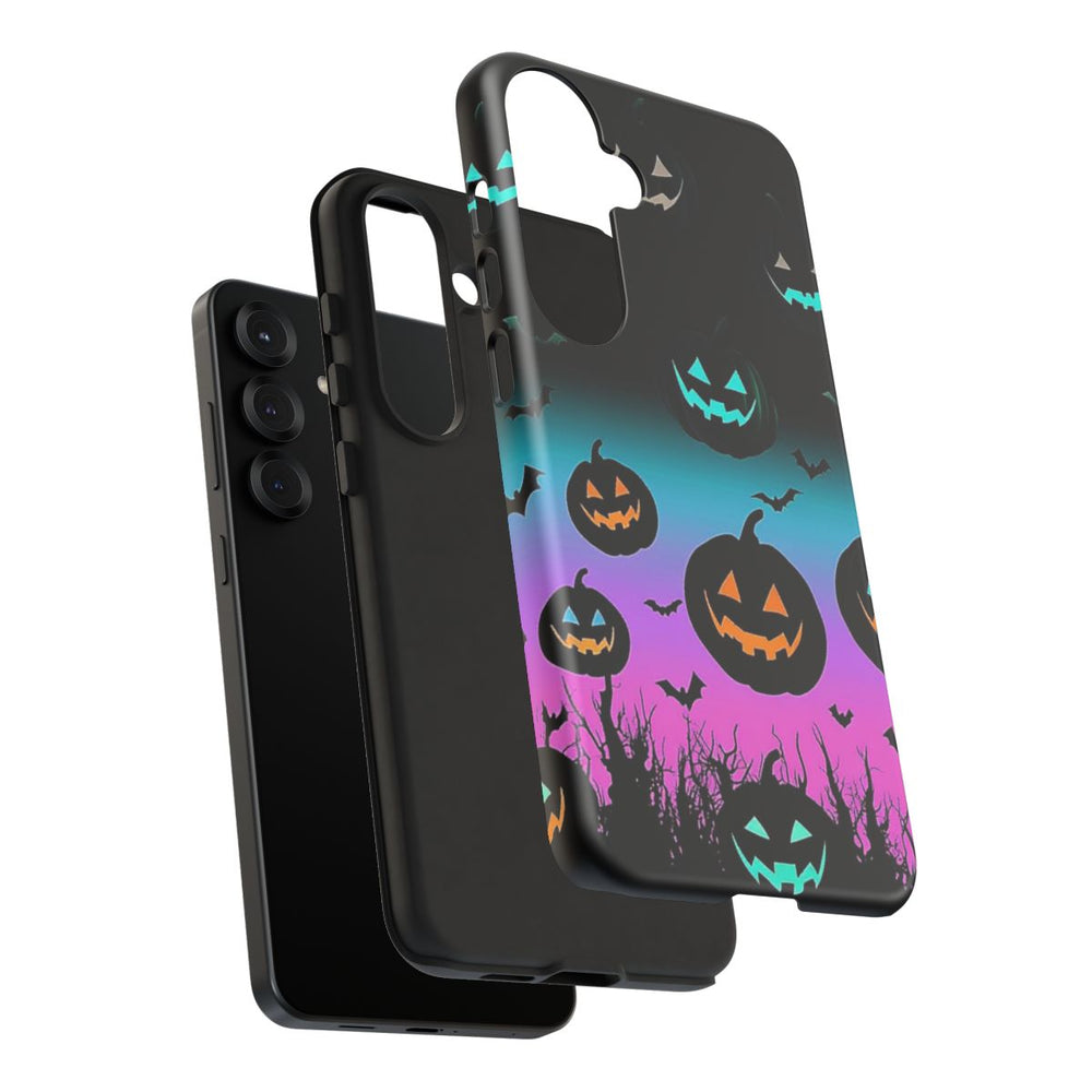 Gloeiende Halloween Pompoenen en Vleermuizen