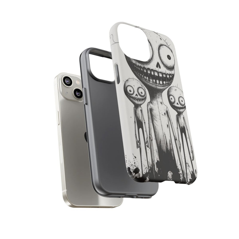 Slijmerig Monstertrio Lijntekening