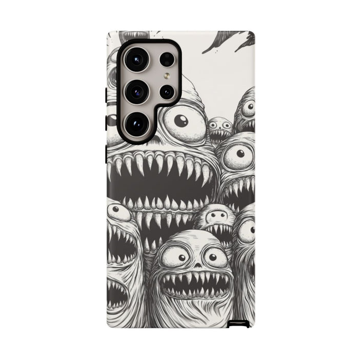 Slijmerige Monsterkoppen in Lijntekening