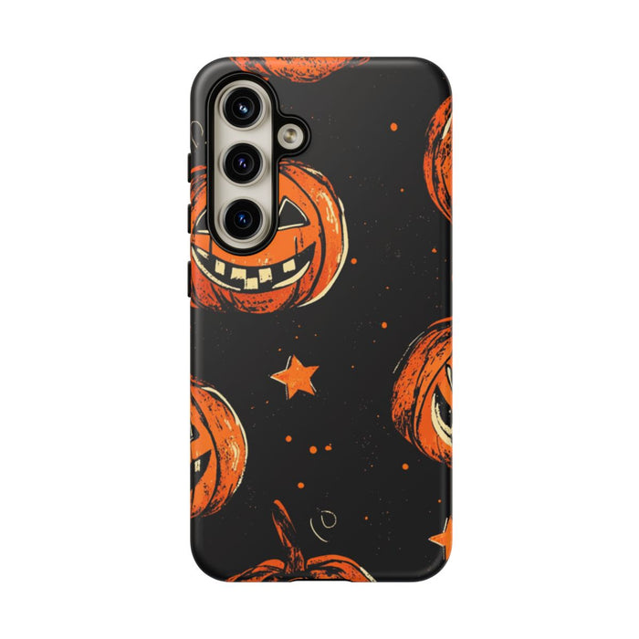 Grunge Halloween Pompoenenpatroon