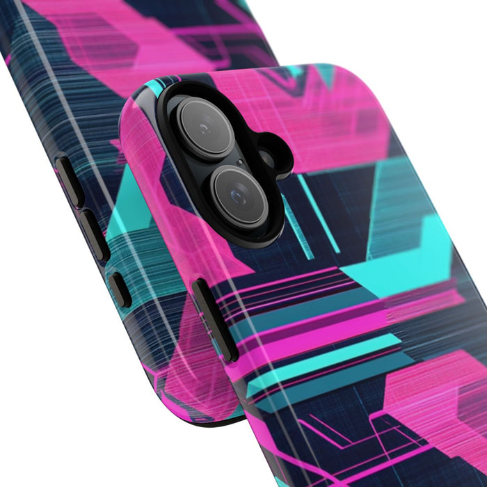 Neon Geometrisch Cyberpunkpatroon