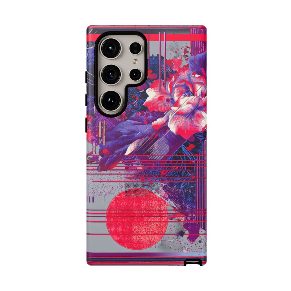 Abstracte Bloemmotieven met Neonaccenten