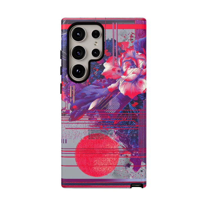 Abstracte Bloemmotieven met Neonaccenten