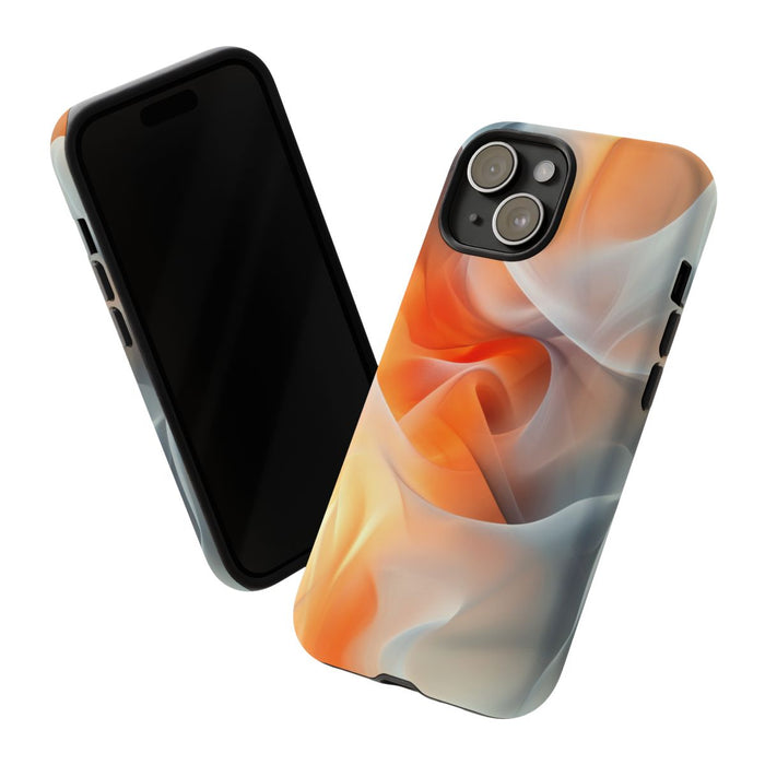Abstracte Zachte Oranje- en Grijstinten