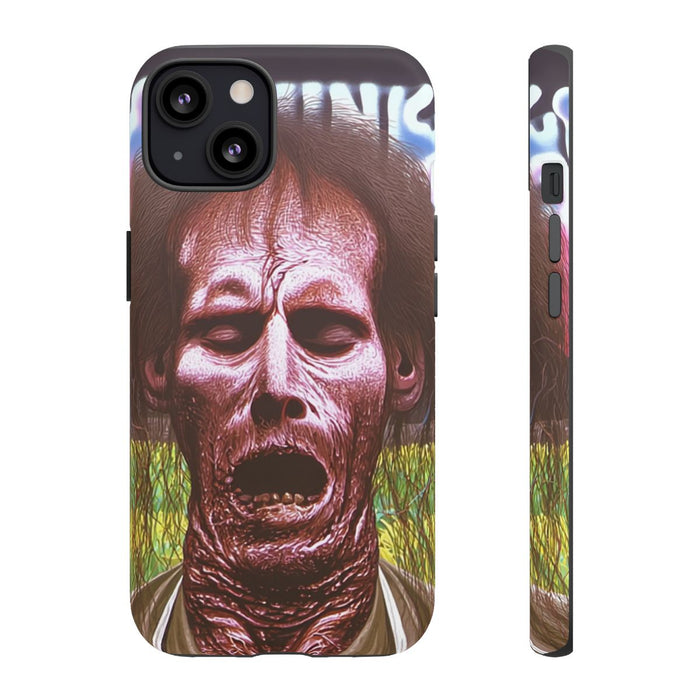 Surrealistisch Zombiegezicht met Vurige Lucht