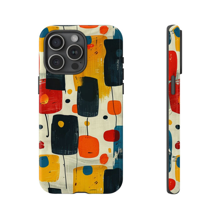 Mid-Century Abstract Geometrisch Patroon