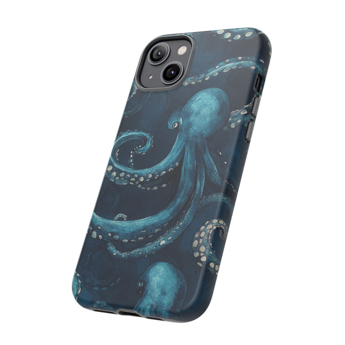 Blauwe Octopus Tentakels Patroon