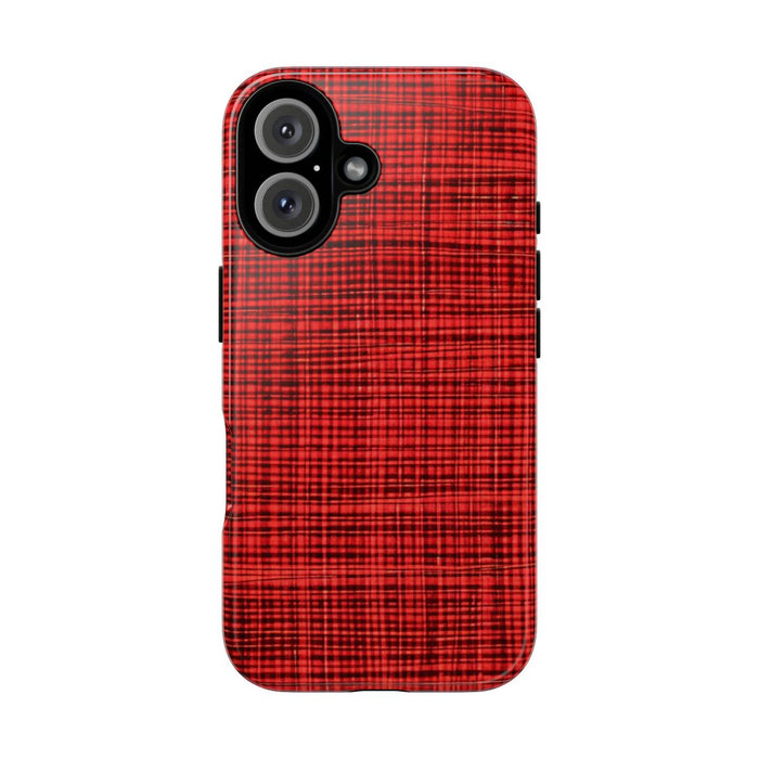 Rood Geruit Textielpatroon
