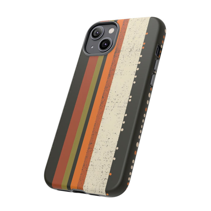 Retro Verticale Strepen en Stippenpatroon