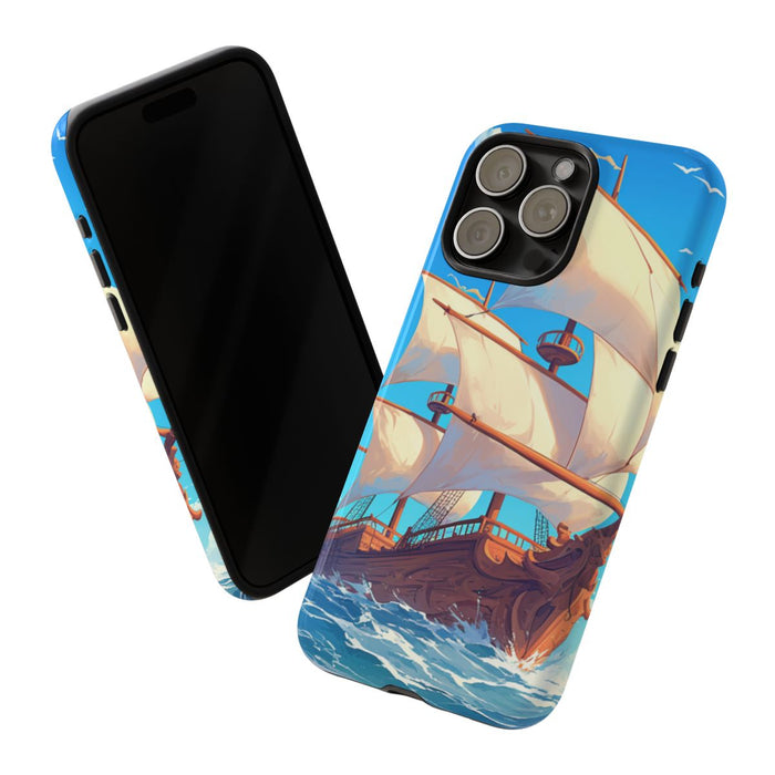 Zeilschip op Blauwe Oceaan