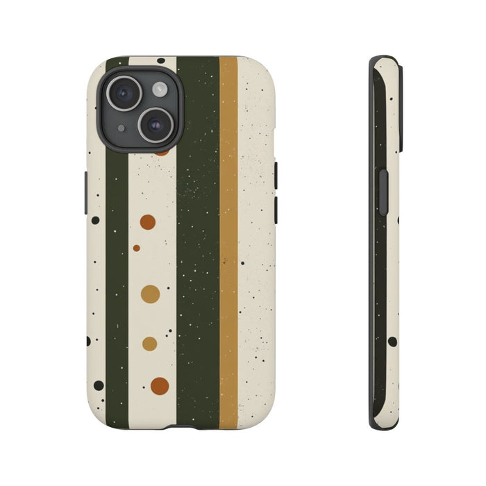Retro Verticale Strepen en Stippenpatroon