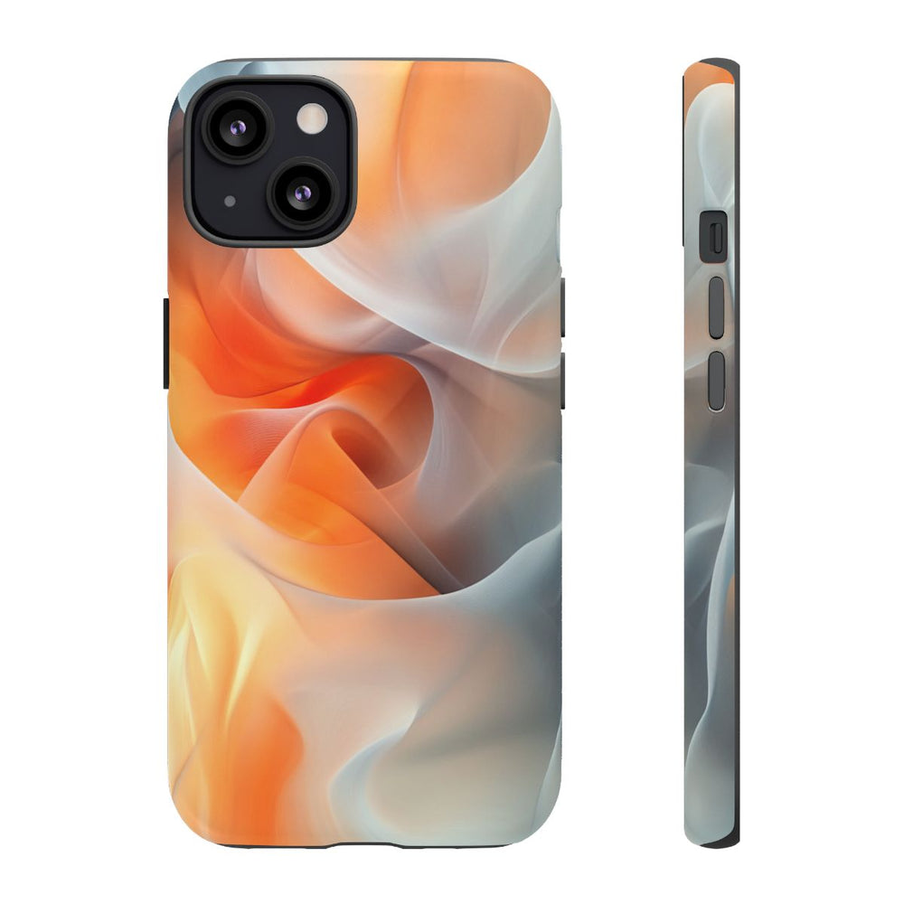 Abstracte Oranje-Grijze Stroming