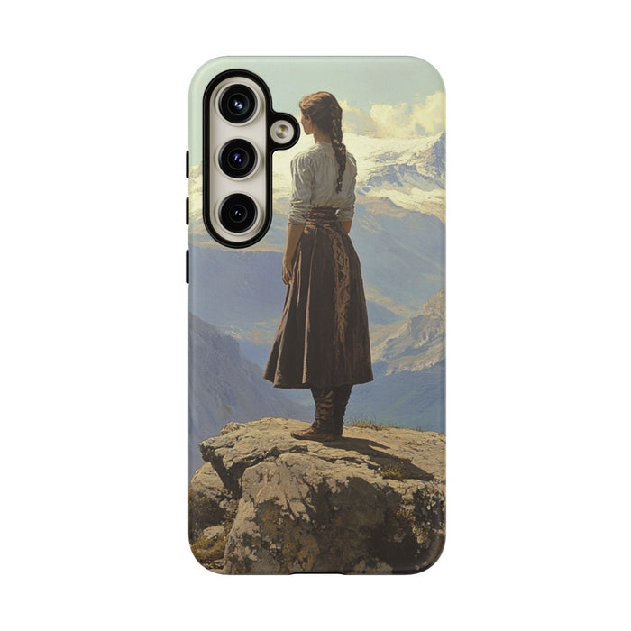 Vrouw in Berglandschap
