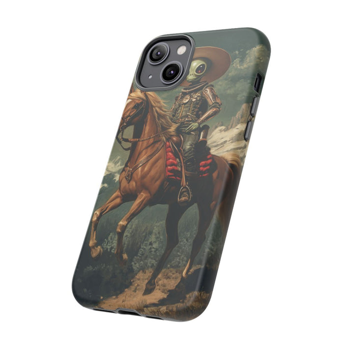 Buitenaardse Cowboy te Paard