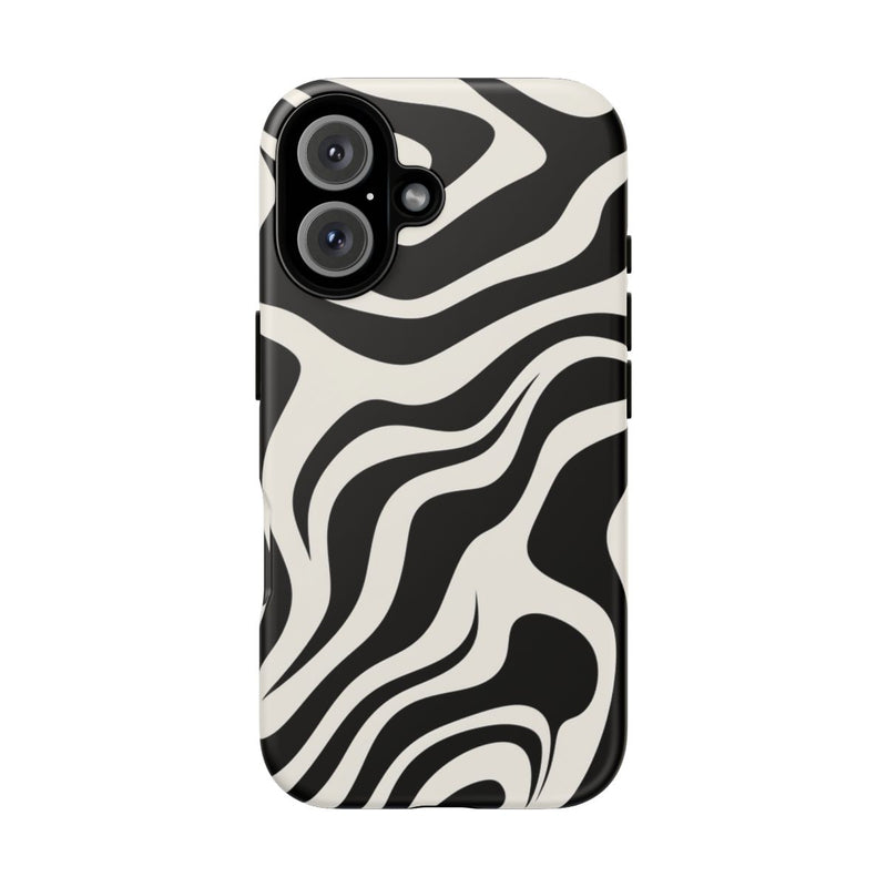 Zwart-Wit Abstract Zebra-Patroon