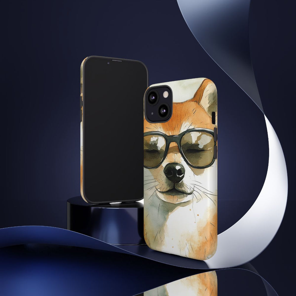 Stoere Shiba Inu met Zonnebril