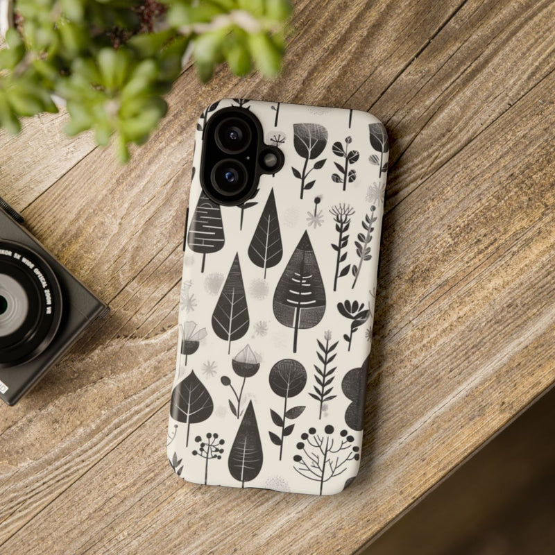 Monochroom Botanisch Patroon