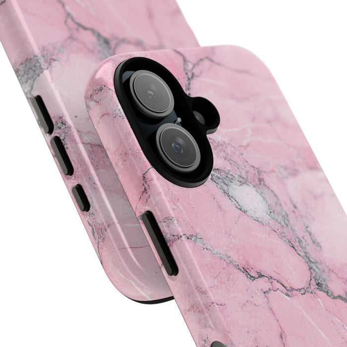 Roze Marmerstructuur met Glanzende Afwerking