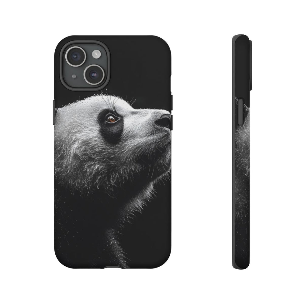 Gedetailleerde Zijaanzicht van Panda met Bruine Ogen